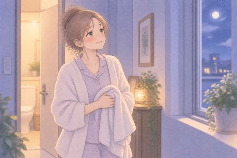 トイレを出て晴れやかな表情の女性