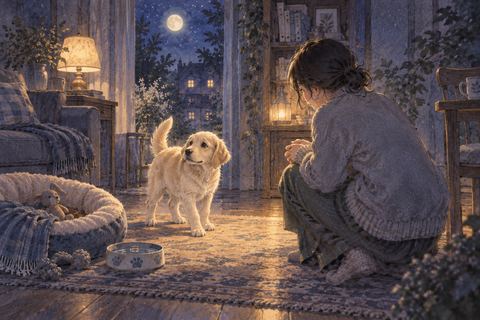 新しく迎えた犬と初めて家で向き合う人物の夢