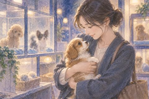 犬を選び抱いて家へ連れて帰ろうとする人物の夢