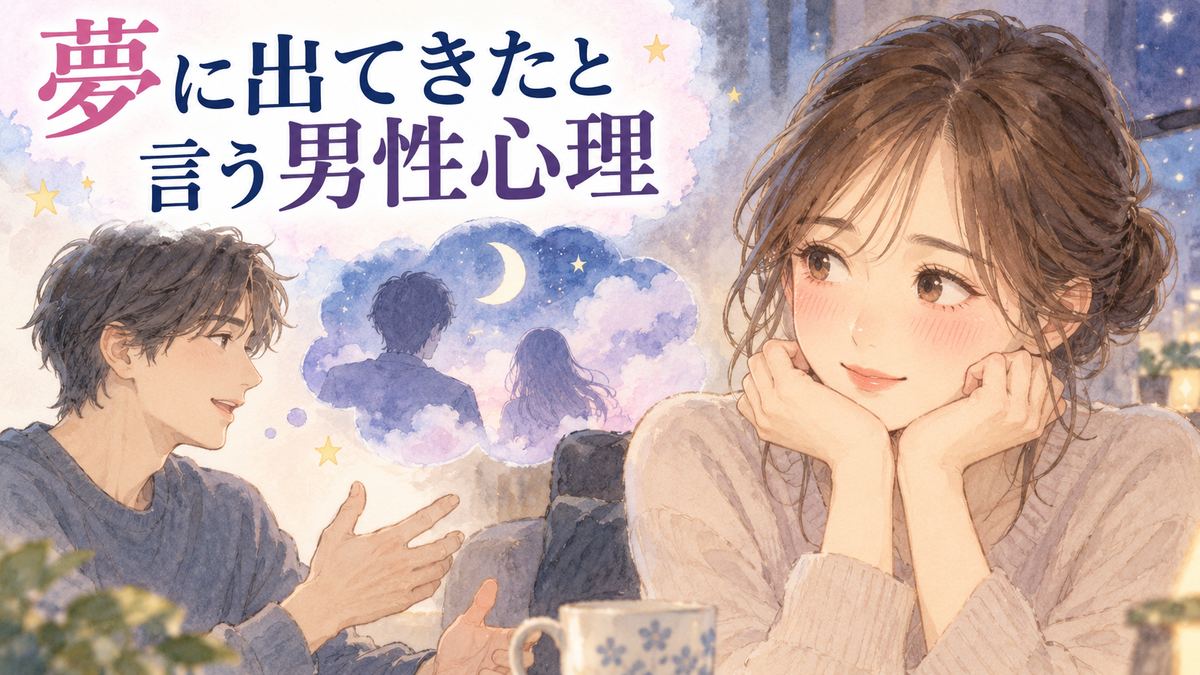 夢の話をする男性を見つめて少し照れる大人の女性