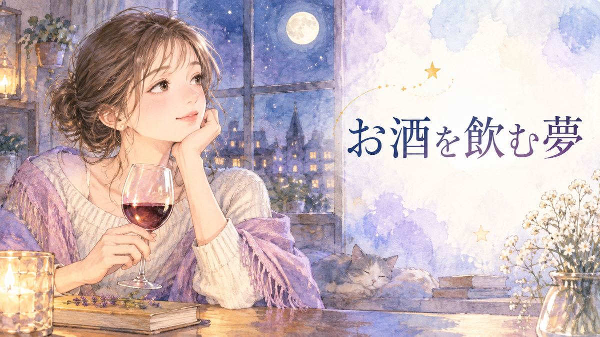 夜の窓辺でグラスを見つめる大人の女性