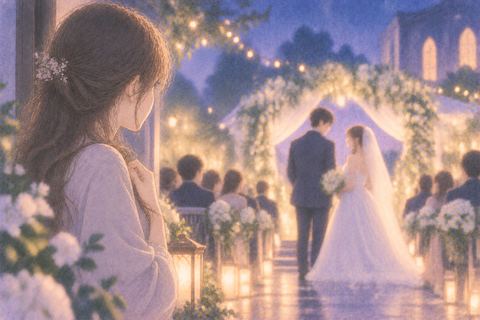 元彼の結婚式を遠くから見つめる女性の夢