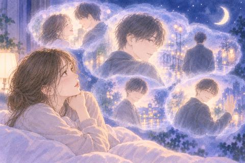 同じ元彼の姿が夢の中で何度も重なって見える女性