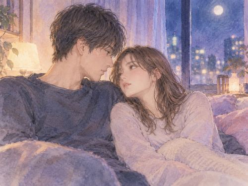 夜の小さな式場で元カノと並ぶ二人