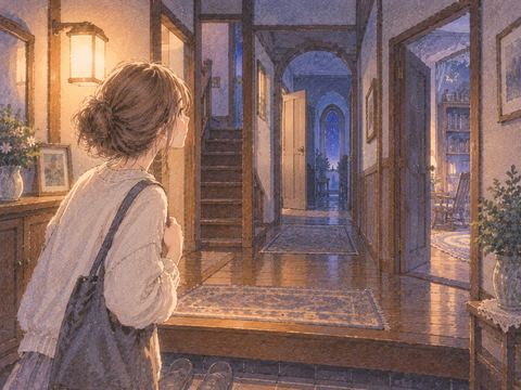 知らない部屋が続く不思議な実家の室内