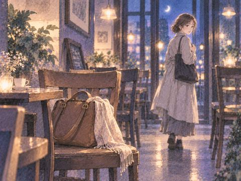 椅子に置き忘れられた日常使いのかばん