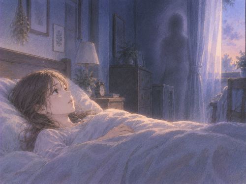 目覚め際に横たわったまま部屋の人影のような気配を感じる人物