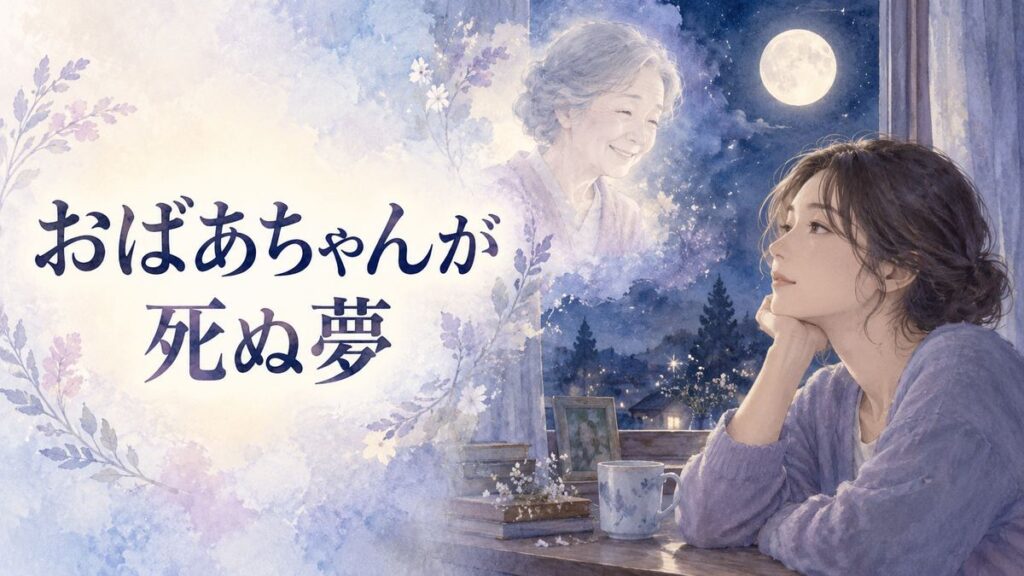 月明かりの部屋で祖母の面影を見つめる大人の女性