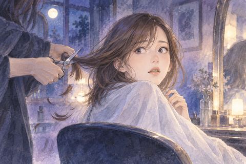 後ろから勝手に髪を切られ戸惑う女性の夢
