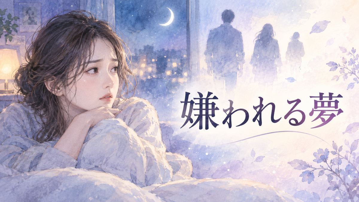 夜の部屋で人影を見つめる不安げな大人の女性