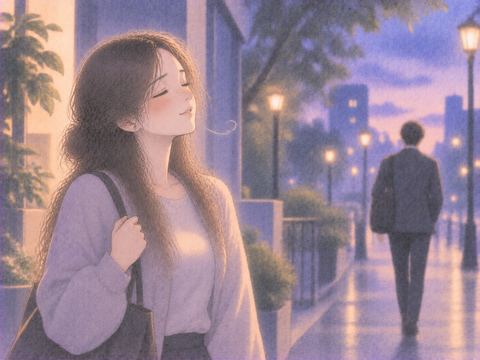 相手が離れたあと肩の力が抜ける女性