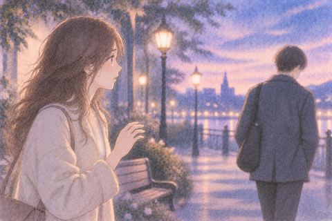 突然背を向けられ戸惑う女性