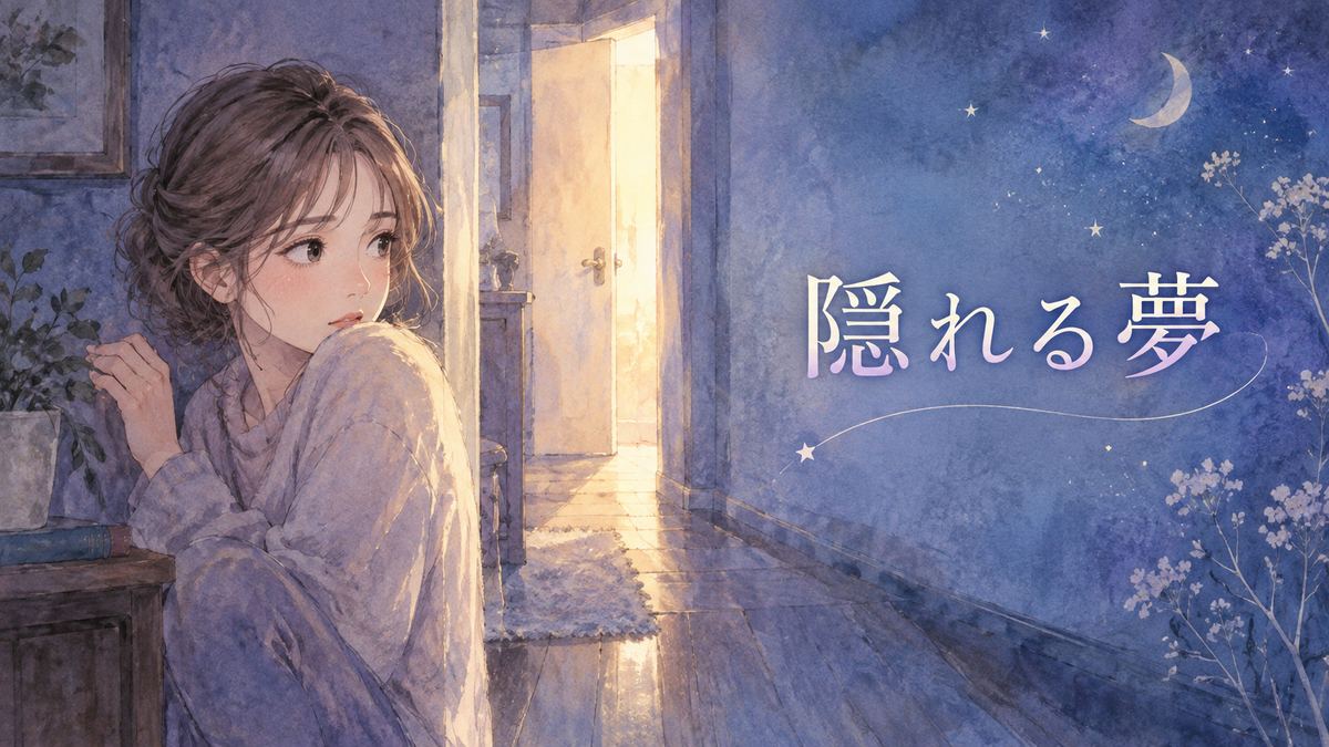 物陰に身を寄せて気配をうかがう大人の女性