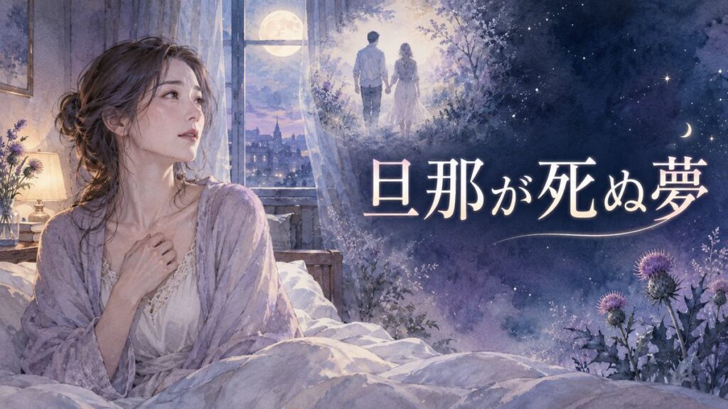 夜明け前の寝室で夫の姿を思い浮かべながら不安そうに座る大人の女性