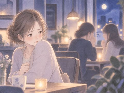 離れた会話を気にする女性の夢