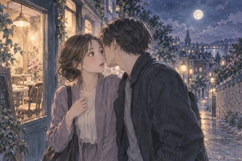 友達とキスした直後に驚いた表情を見せる女性の夢