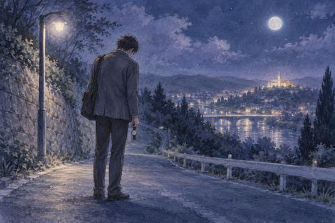 スマホを操作しても連絡できず焦る人物
