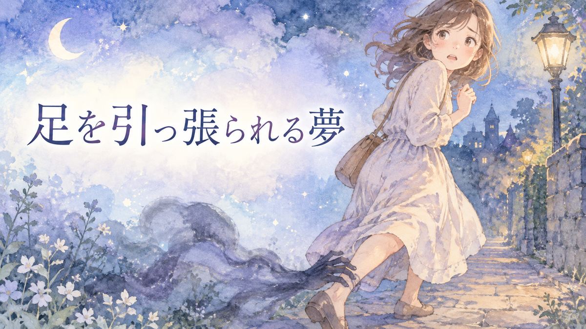 夜道で足を引かれる夢に戸惑う大人の女性
