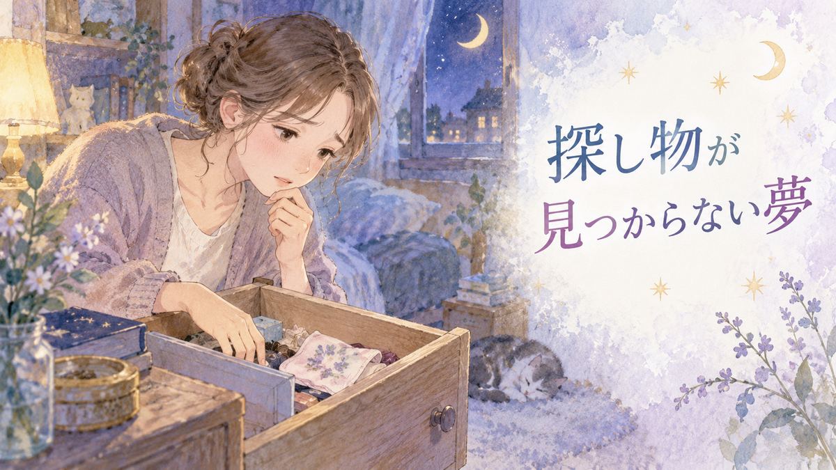 夜の部屋で開いた引き出しを見つめる女性