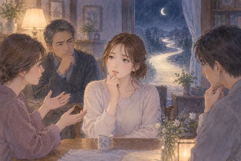 家族から結婚を反対され迷う女性の夢