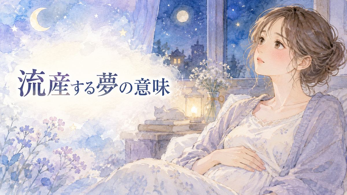 夜の窓辺でお腹に手を添え夢の余韻を感じる大人の女性
