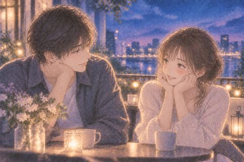 昔好きだった人から穏やかな好意を向けられて微笑む女性の夢