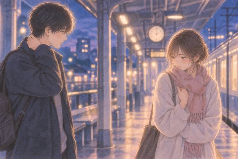 昔好きだった人と向かい合いながら目をそらす女性の夢