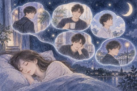 同じ人物が何晩もの夢に繰り返し現れるイメージ