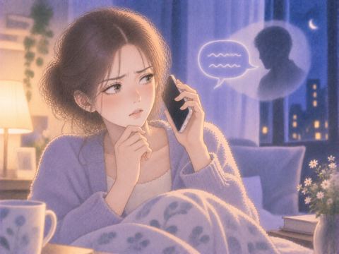 怪しい電話の内容に違和感を覚える女性