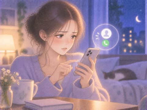 自分から電話をかける女性