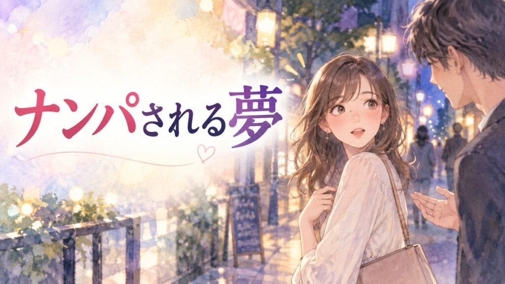 夜の街で男性に声をかけられ振り向く女性