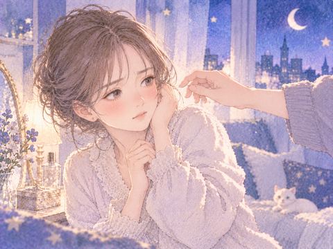 耳元への働きかけに戸惑い距離を取る女性