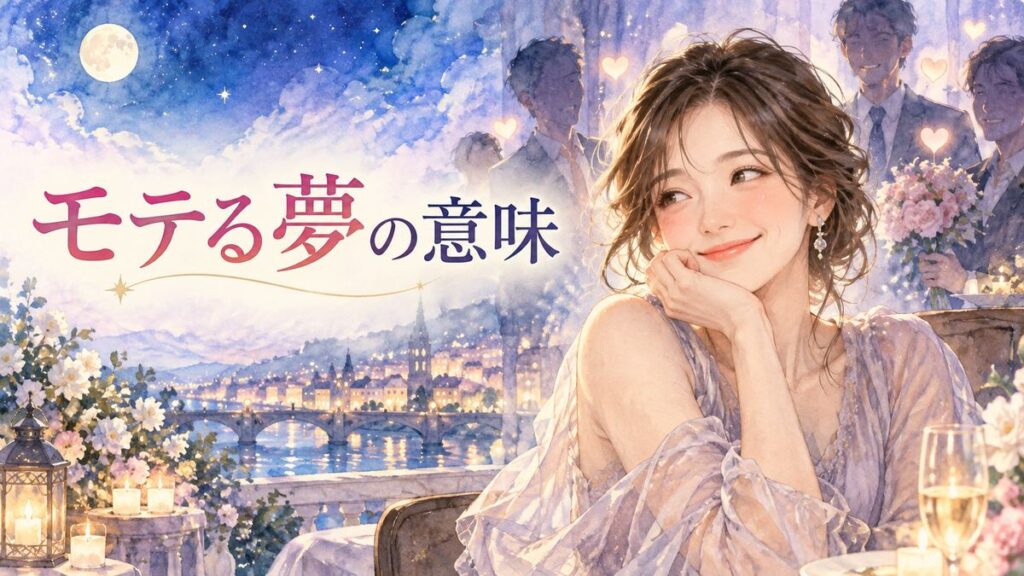 夢の中で好意を向けられ微笑む大人の女性