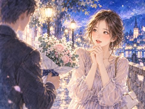 見知らぬ人から好意を向けられる女性