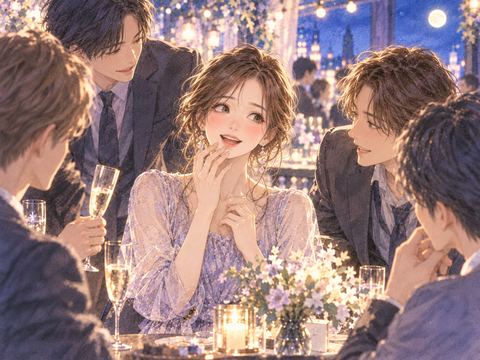 複数の人から好意を向けられる女性