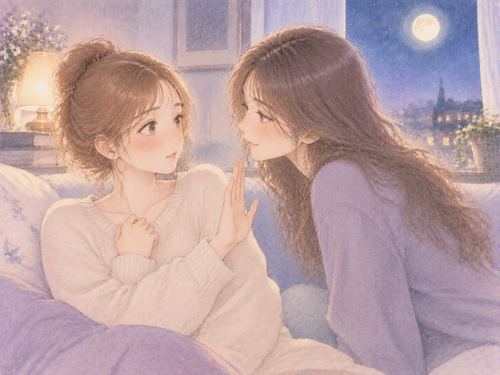 近づく女性との間に距離を取る女性の夢の場面