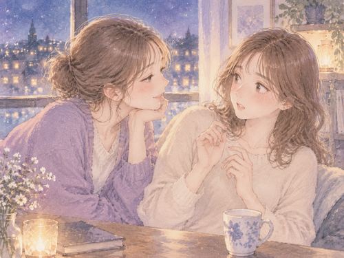 近づく女性を前に戸惑う大人の女性の夢の場面