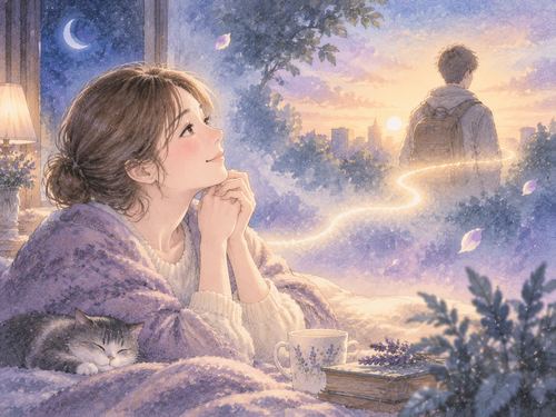 暗闇ではなく光に包まれた親子の象徴的な夢