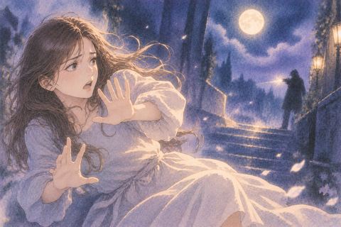夢の中で強い光に驚き身を守ろうとする人物