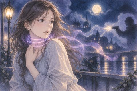 首元に淡い光が絡み振り向けずにいる人物の夢