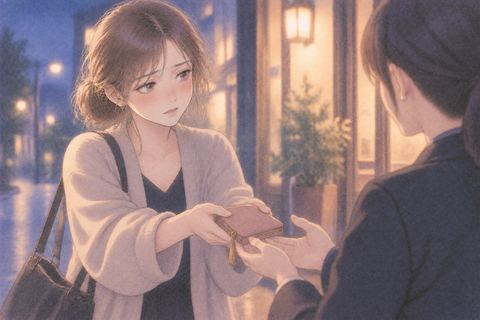 盗んだ品を持ち主へ返す女性