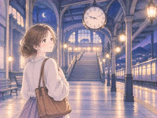 見覚えのある見知らぬ駅に再び立つ女性