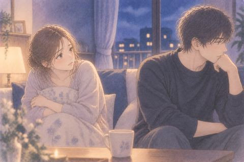 冷たい態度の男性に戸惑う女性