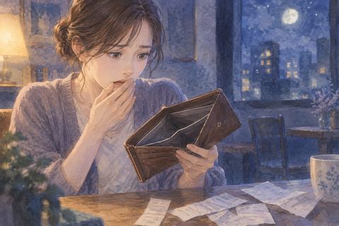 財布から多くの紙幣がなくなり驚く人物の夢