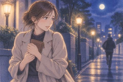 夜道で盗まれた財布を取り返して胸元に抱える人物の夢