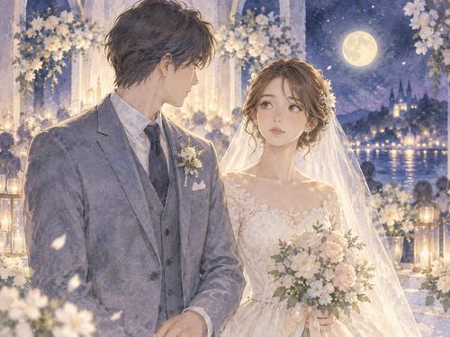 結婚式で想定と違う相手の隣に立つ女性