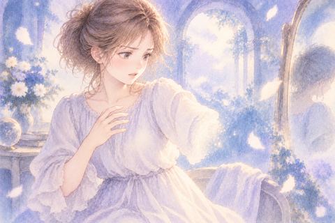 片腕が消えたことに戸惑う女性