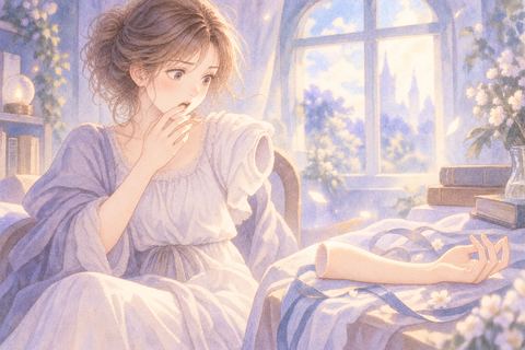 外れた腕を見て戸惑う女性