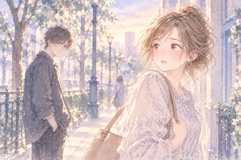 元彼に嫉妬され静かに振り返る大人の女性