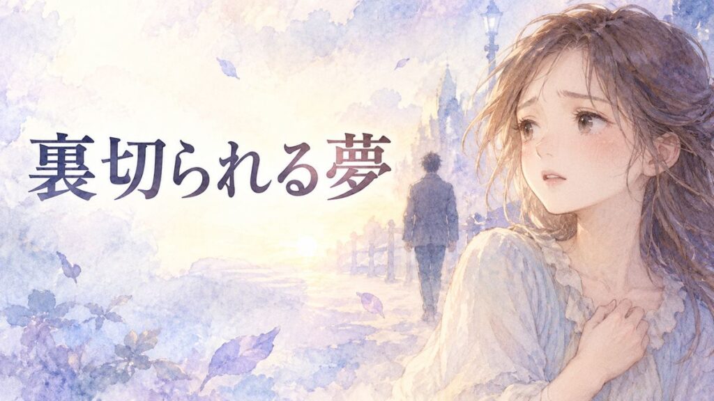遠ざかる人影を不安そうに見つめる大人の女性